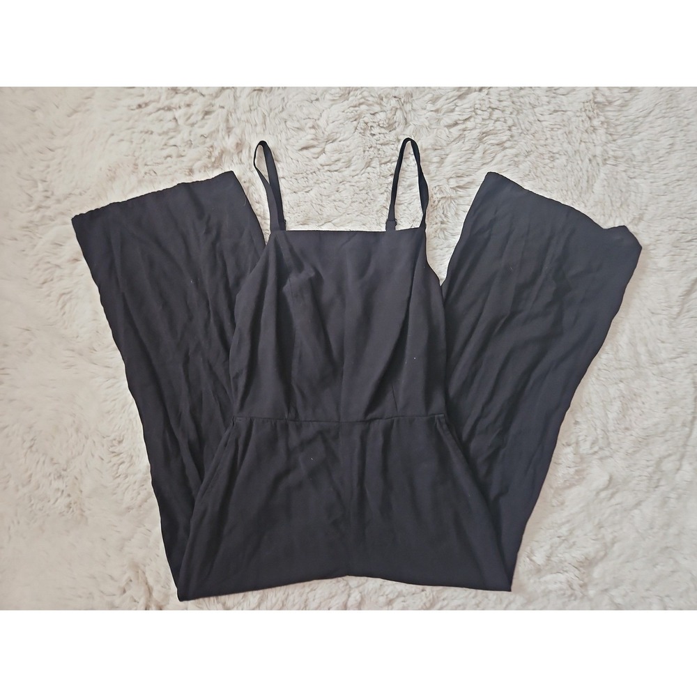 Old Navy Black Sleeveless Square Neck Smocked Jumpsuit Size XS